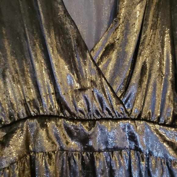 Frame Metallic Velvet Long-Sleeve Short Cocktail Dress - Size 4 - Picture 7 of 12